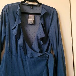 Frilled Wrap Dress